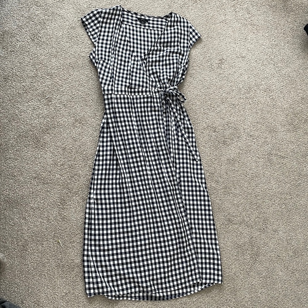 Like new J. Crew gingham dress, Medium